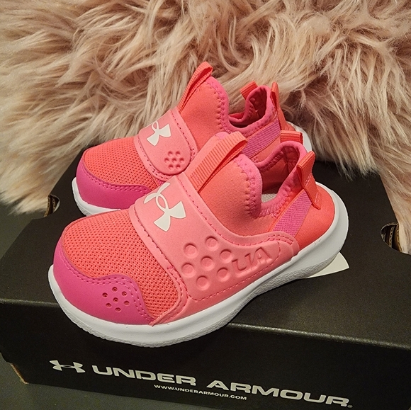 UNDER ARMOUR GINF RUNPLAY TODDLER GIRLS RUNNING SHOES SIZE 6 - Picture 5 of 6